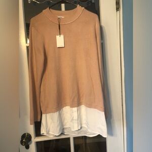 Calvin Klein Blush and White Tunic Top